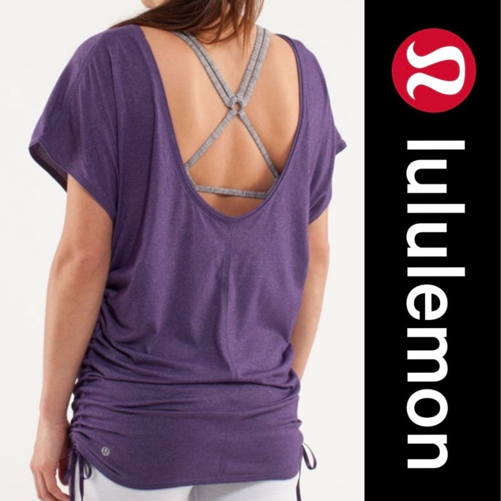 Lululemon Power Class Tee Concord Grape Yoga Shirt T-Shirt Top ?? Small ??